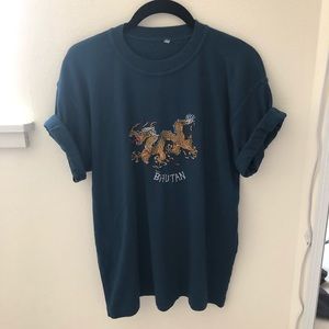 SOLD bhutan embroidered dragon shirt
